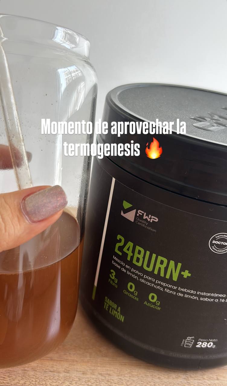 24BURN+ FWP – Quemador de Grasa Natural + Energía y Metabolismo Activo (Sabor Té Limón)