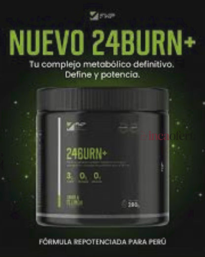 24BURN+ FWP – Quemador de Grasa Natural + Energía y Metabolismo Activo (Sabor Té Limón)